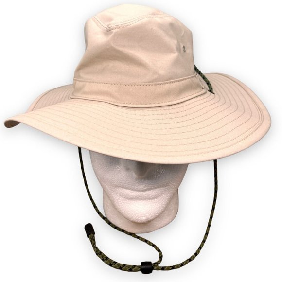Filson‎ Hat Mens Medium Tan Travel Twin Falls UPF 50 3" Brim Dry Finish Cloth